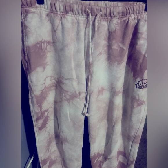 Vans Pink Tie-Dye Sweatsuit Hoodie with Matching Joggers Medium - Picture 7 of 9